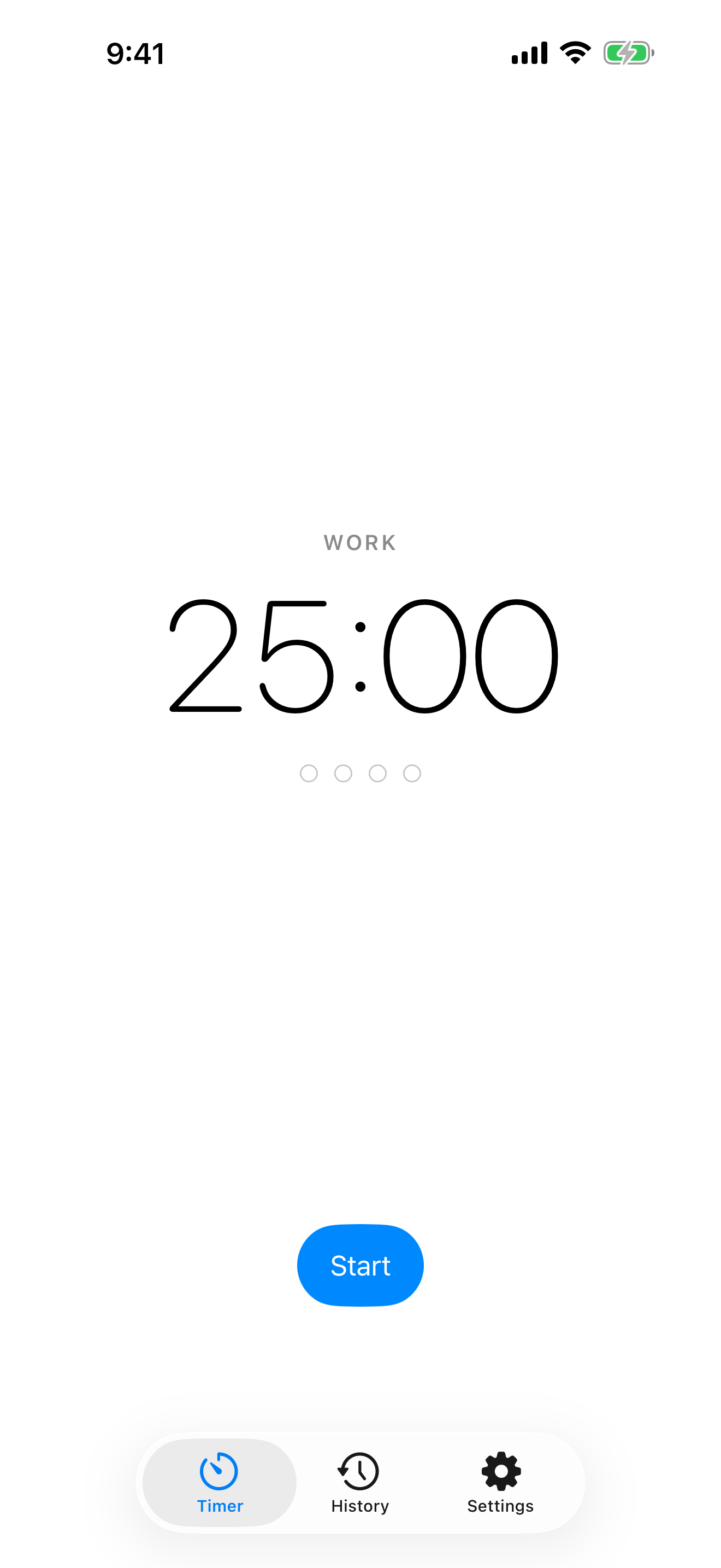 Pomodoro One by DT screenshot 1