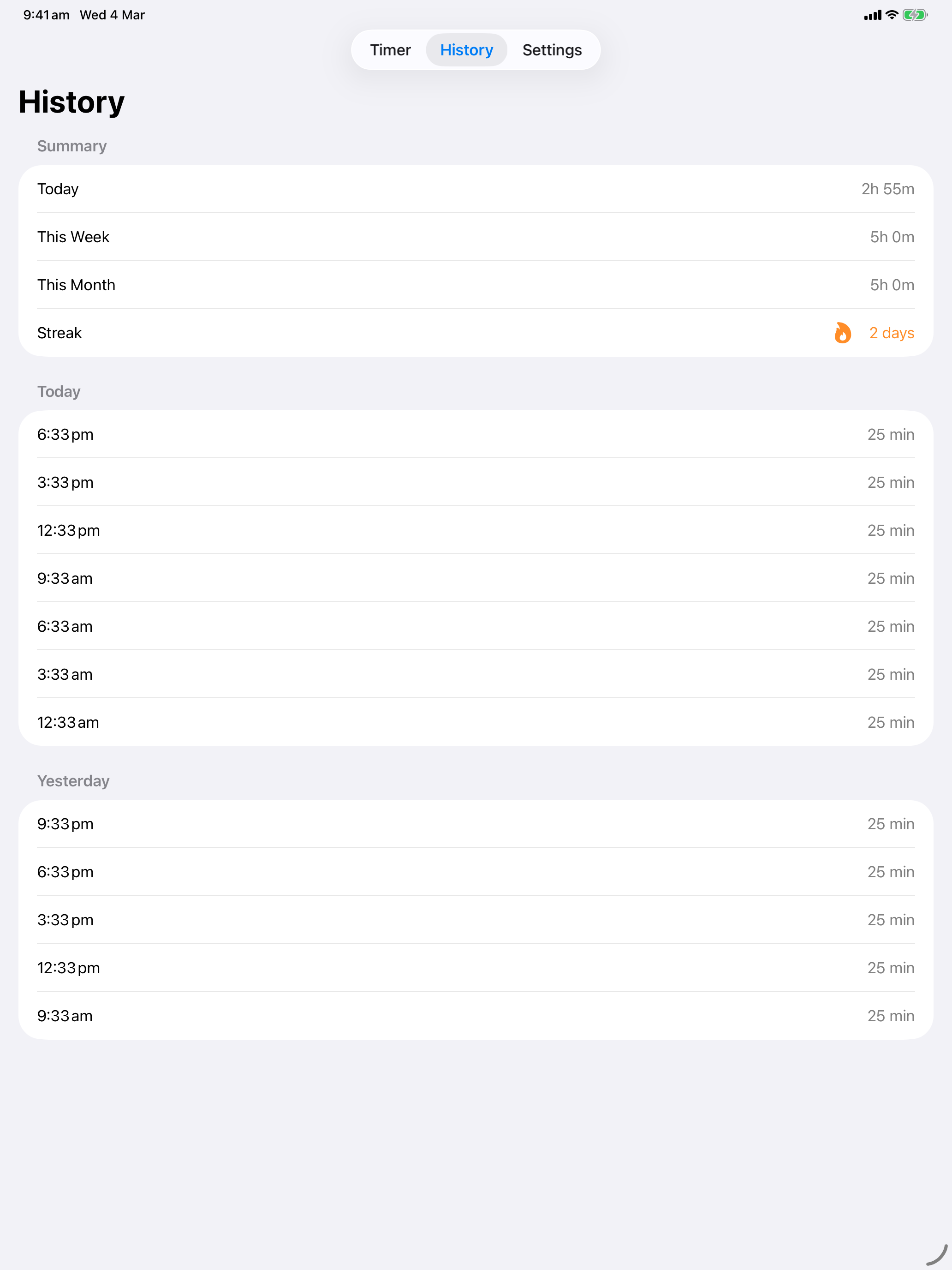 Pomodoro One by DT screenshot 7